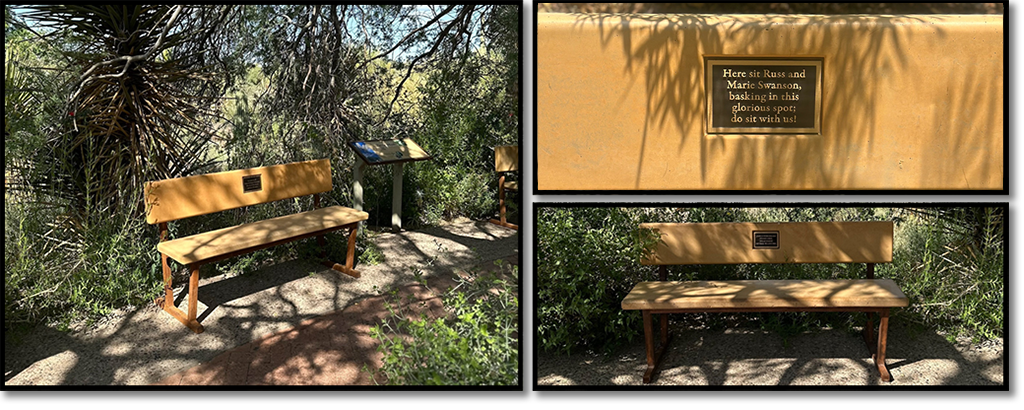 Three Memorial Benches on grounds