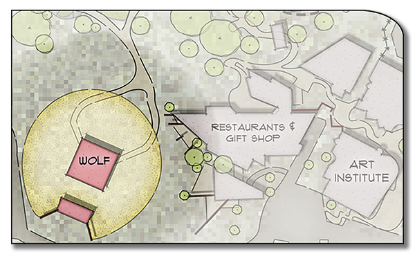 Map of proposed exhibit